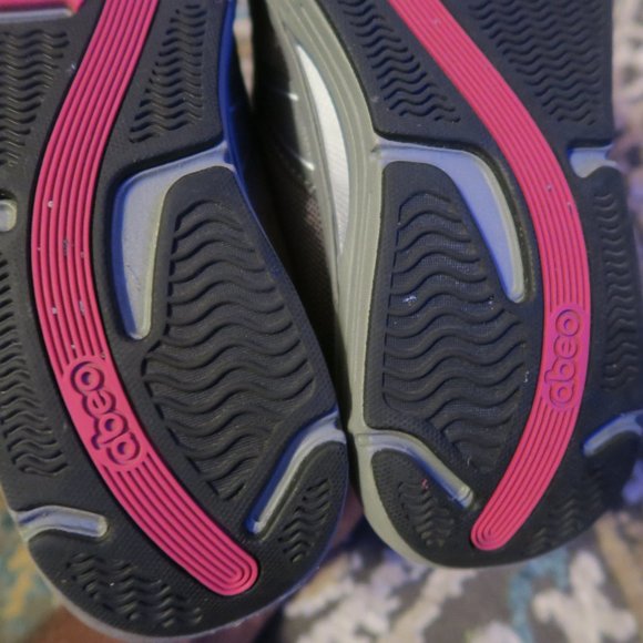 Abeo Rocs Astro Walking Shoes Charcoal Sangria Women's Size 7 Grey Pink - Picture 6 of 9